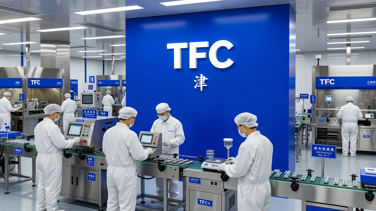 Inside TFC's GMP-standard manufacturing facility in Tianjin, China